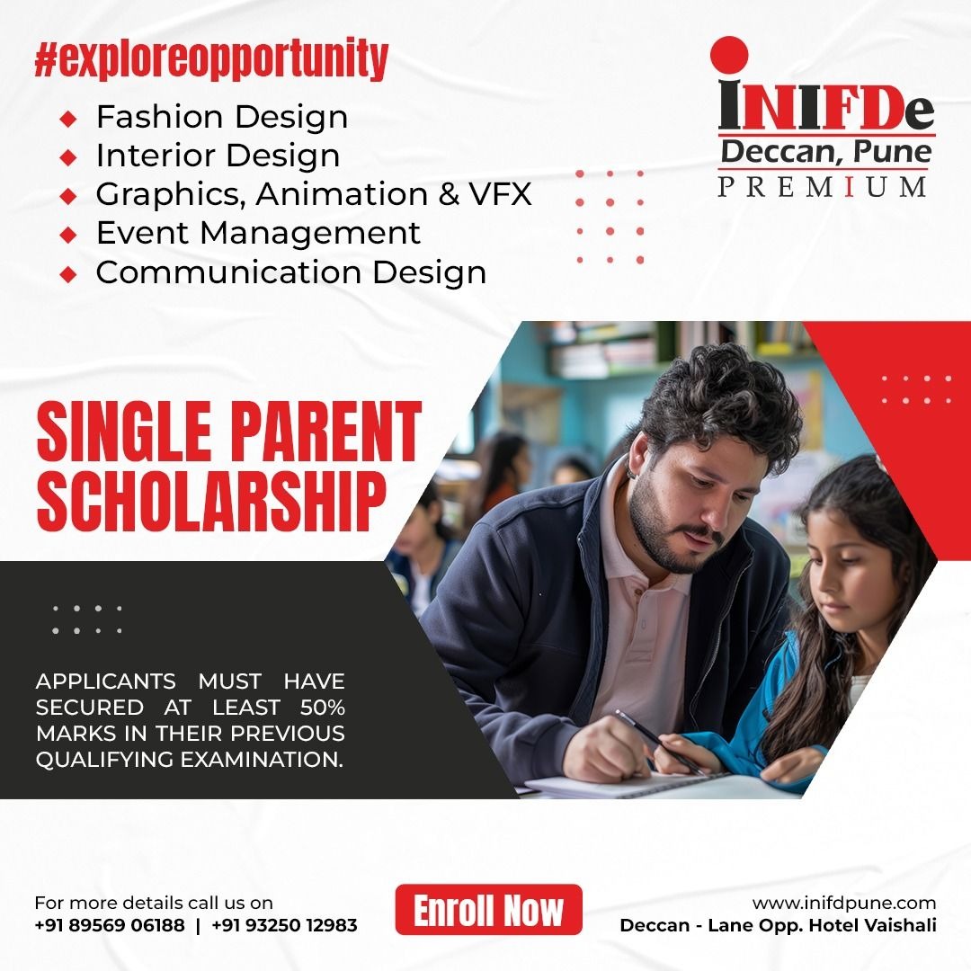 Single Parent Scholarship at INIFDe Pune